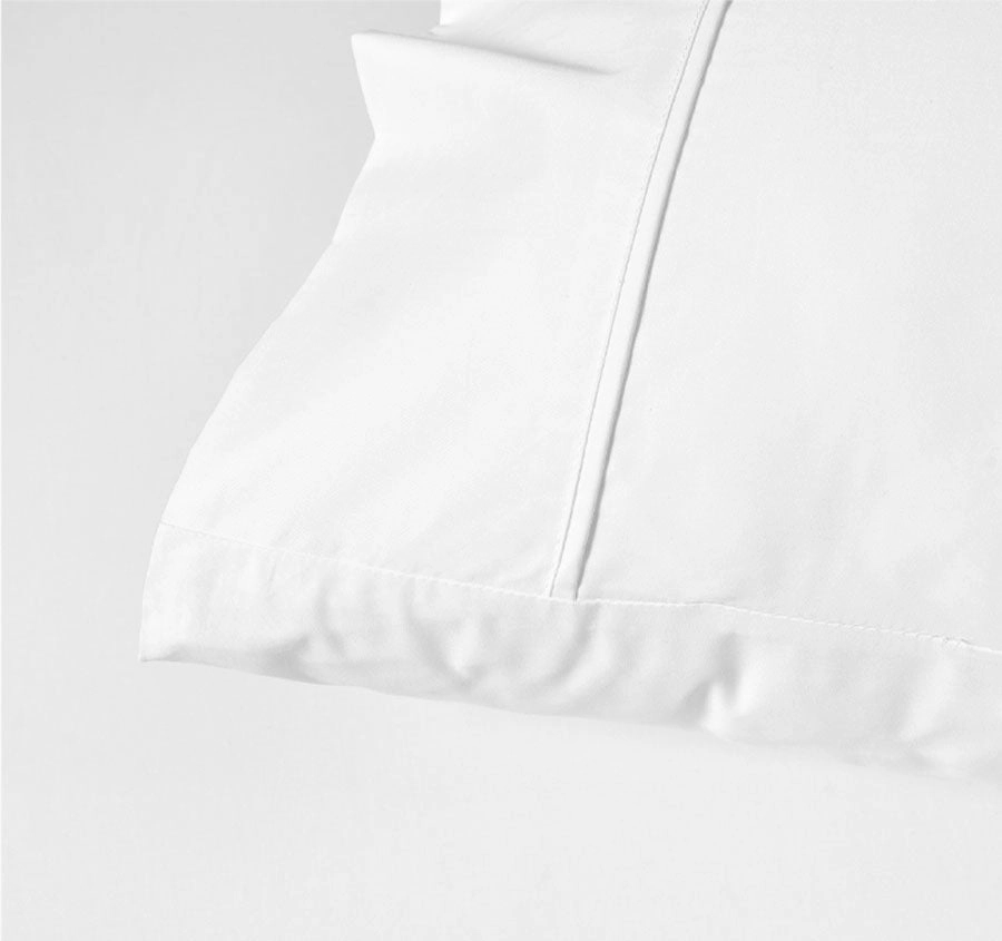 Bamboo Eco 400THC Cotton Standard Pillowcase Pair White