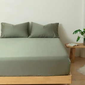 Bamboo Fitted Sheet - Moss