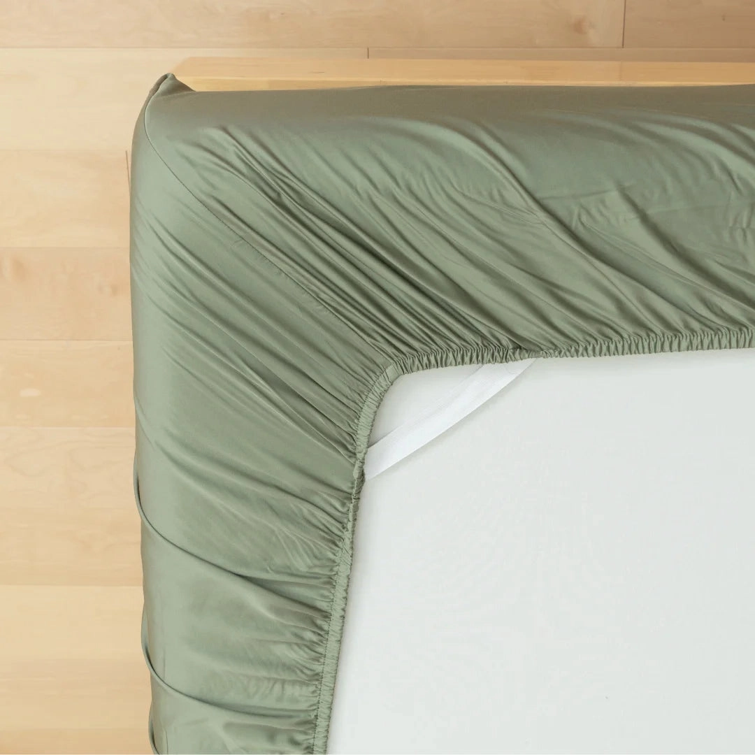 Bamboo Fitted Sheet - Moss