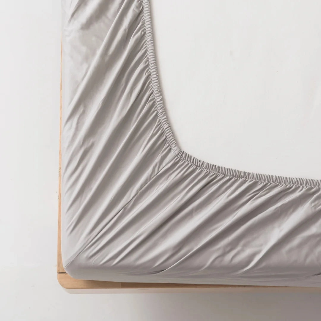 Bamboo Fitted Sheet - Silver