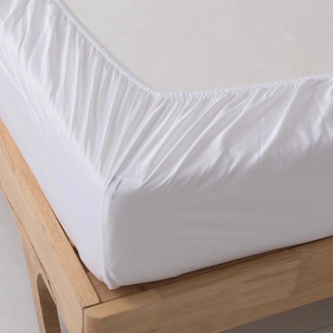 Bamboo Fitted Sheet - White