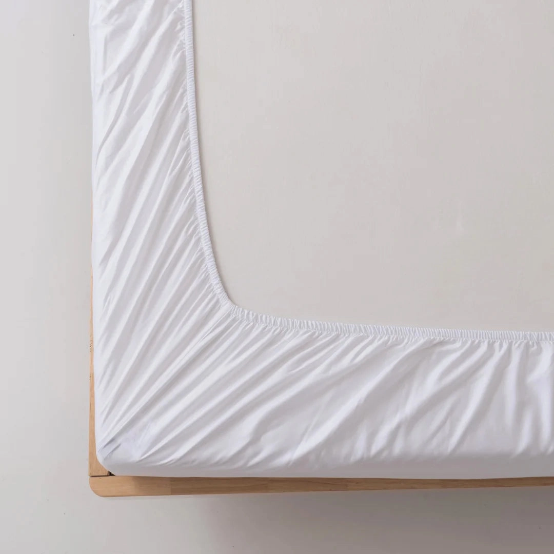 Bamboo Fitted Sheet - White