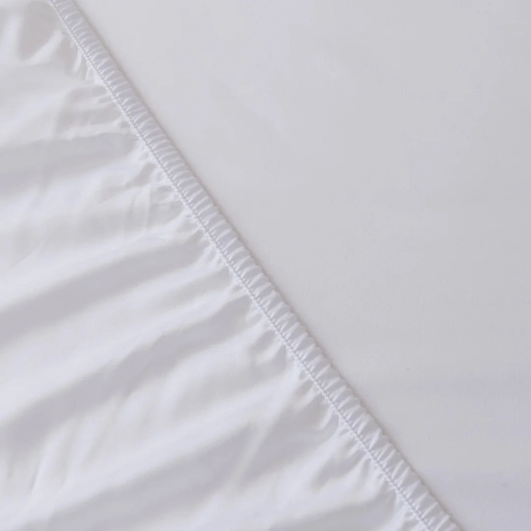 Bamboo Fitted Sheet - White