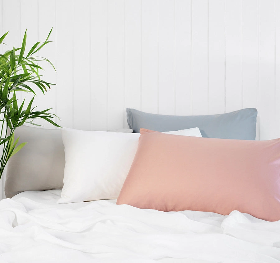 Bamboo Satin Standard Pillowcase Pair White