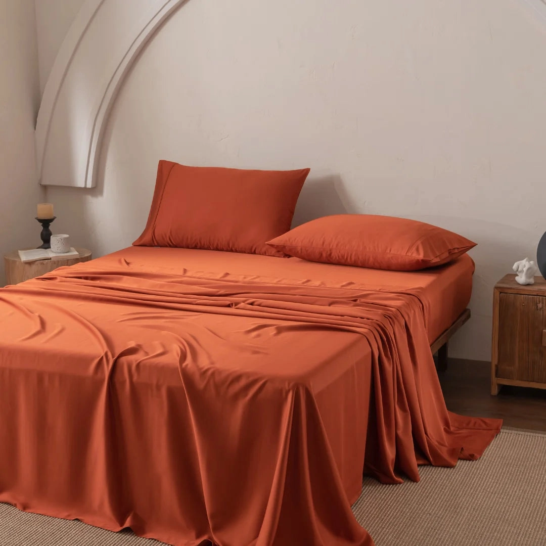 Bamboo Sheet Set - Copper Sunset