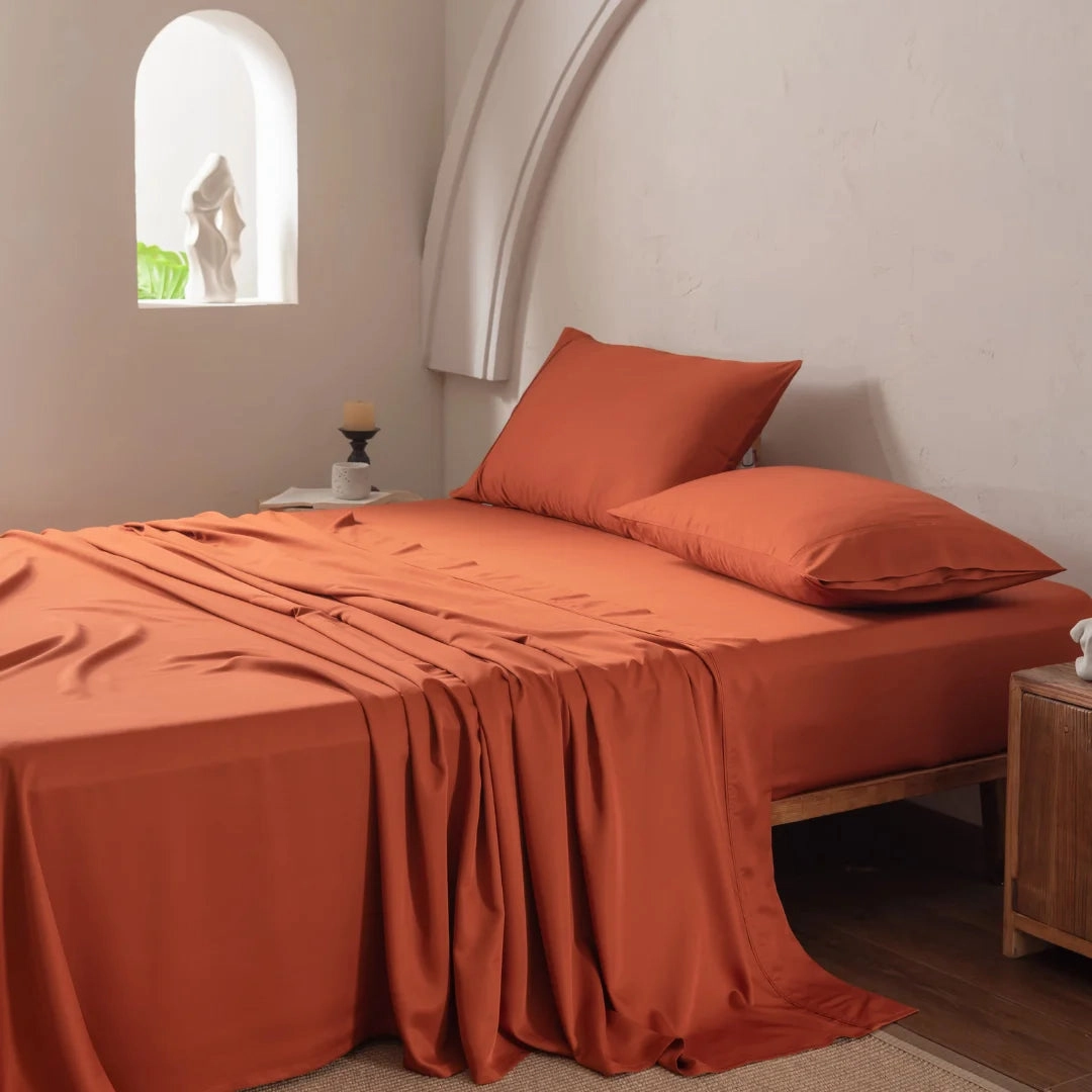 Bamboo Sheet Set - Copper Sunset