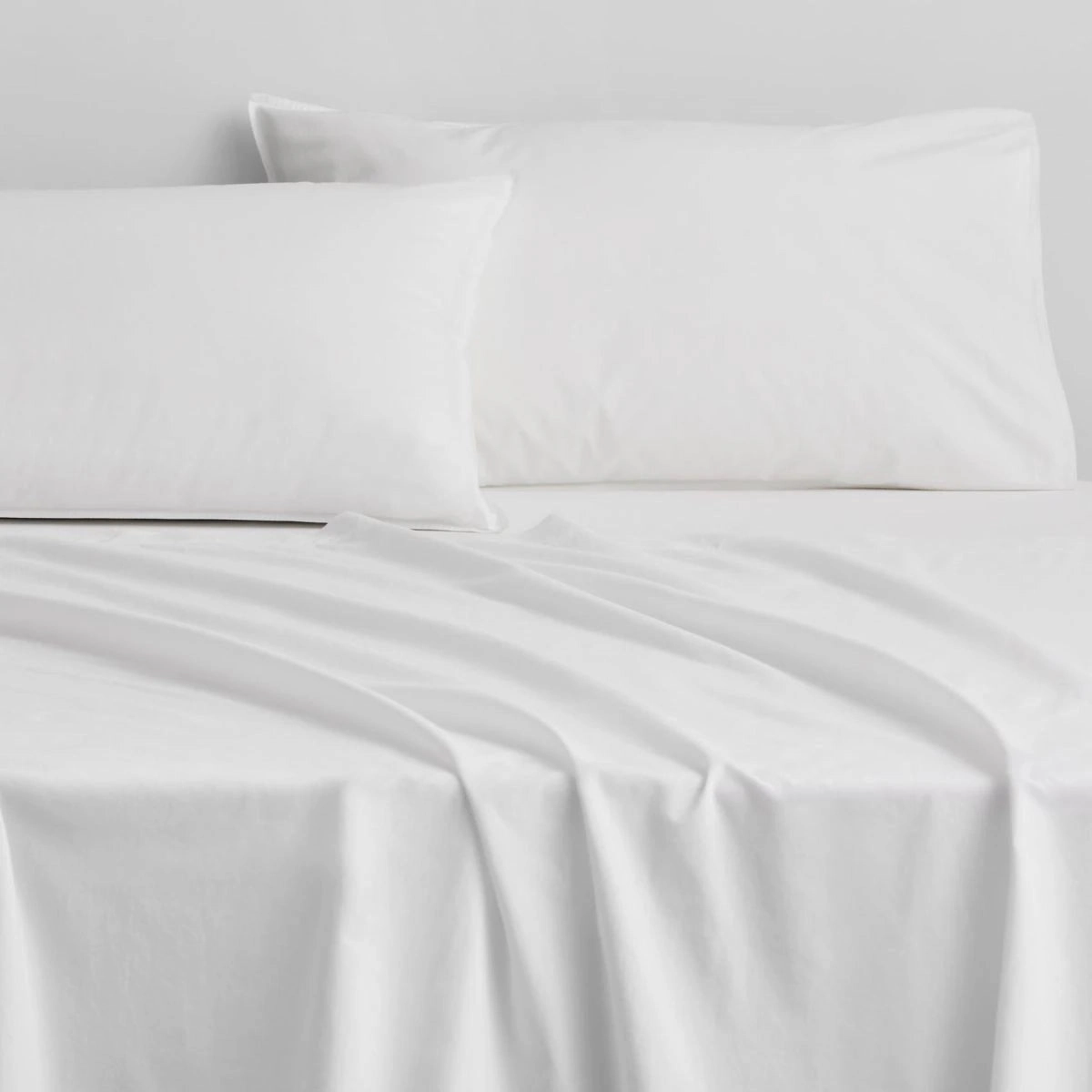 Bayley Percale SHEET SET White by Sheridan