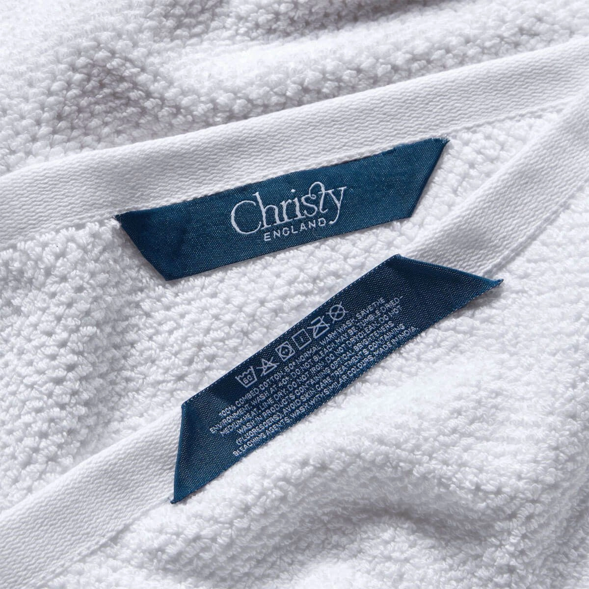 Brixton Bath Towel Range WHITE by Christy England