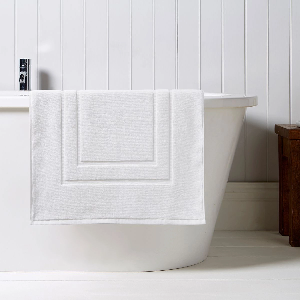 Brixton Bath Towel Range WHITE by Christy England