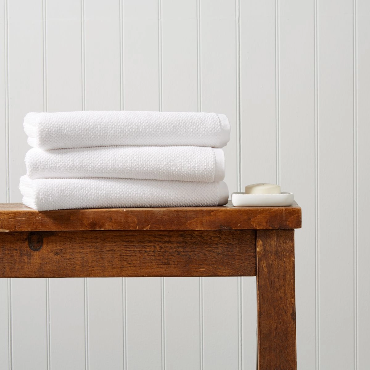 Brixton Bath Towel Range WHITE by Christy England