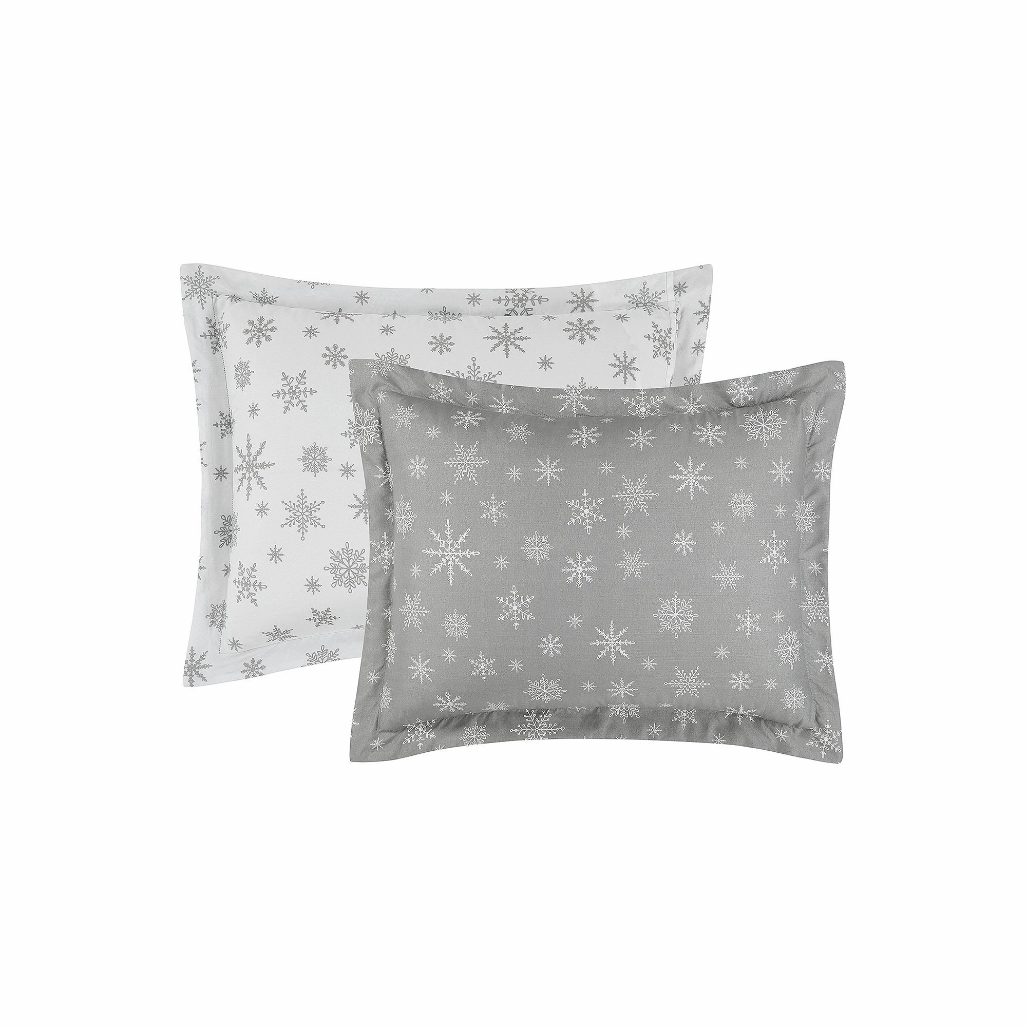 Brooklyn Loom Snowflake 3-Pc. Midweight Reversible Comforter Set - SNOWFLAKE GREY ONE SIZE