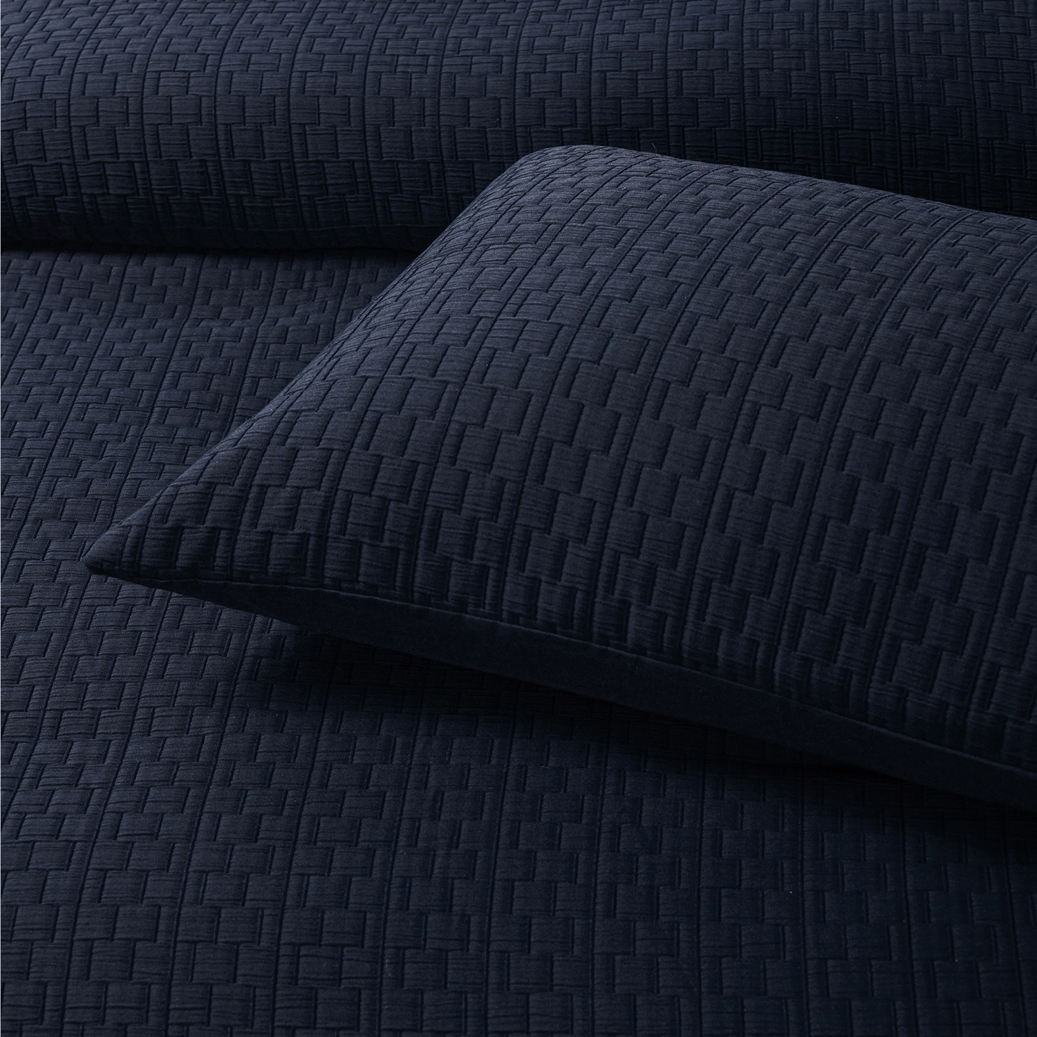 Burleigh Ink Square Cushion by Bianca