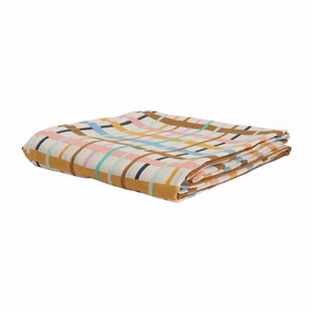 Cady Check Linen Flat Sheet