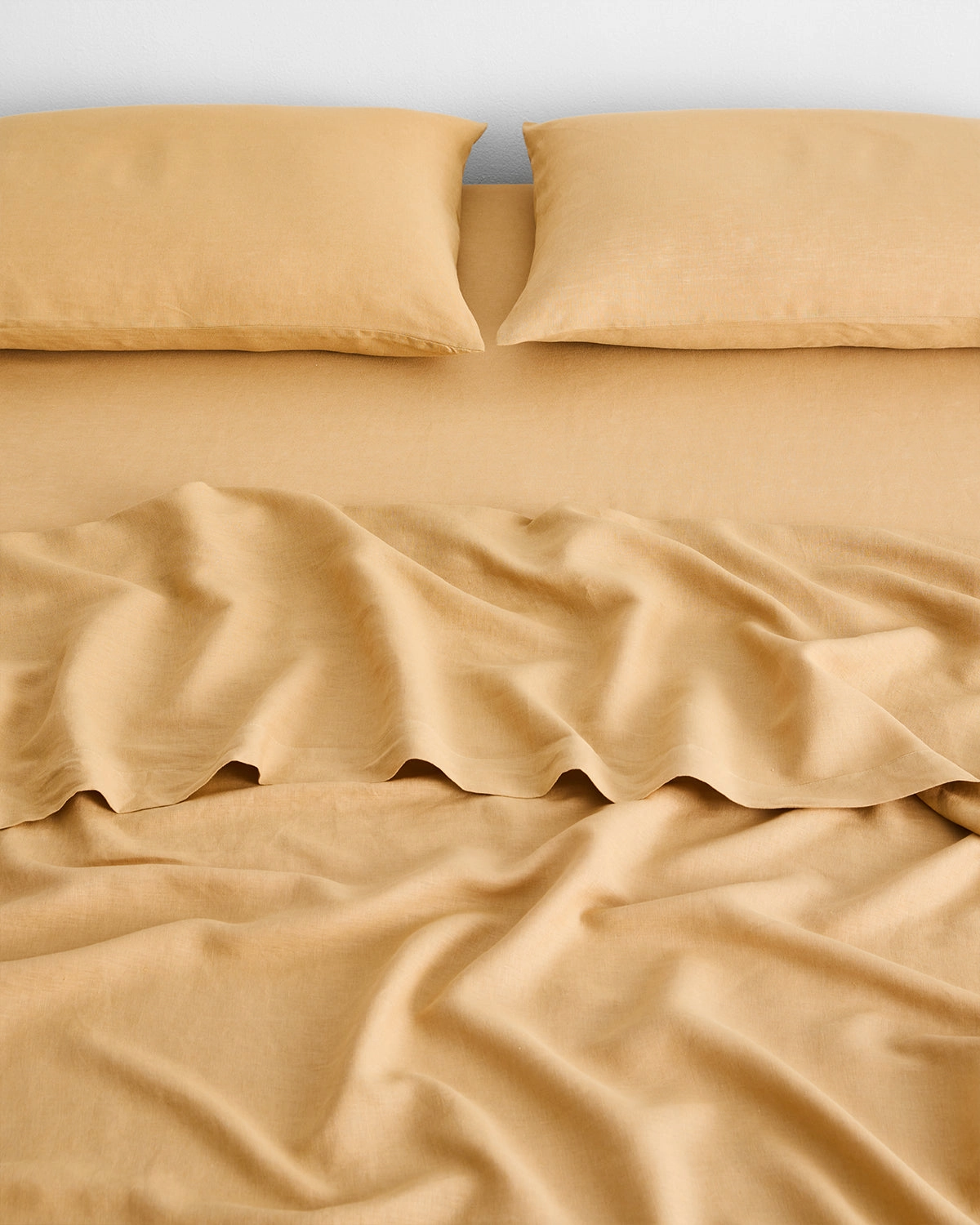 Caramel 100% French Flax Linen Fitted Sheet
