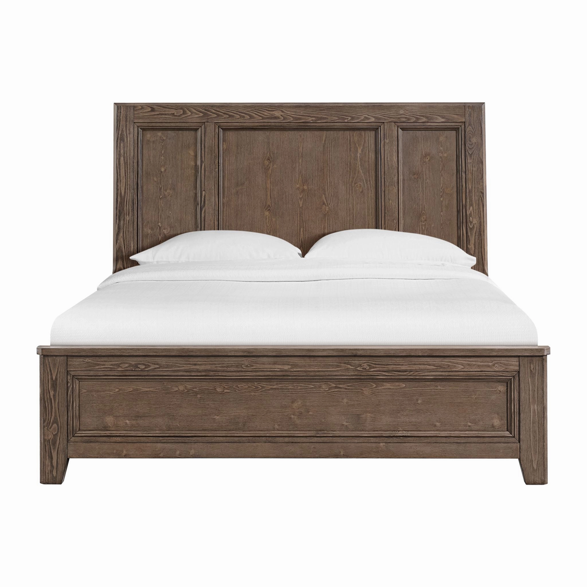 Carlson 3 - Piece King Panel Bed - Weathered Chestnut