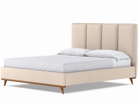 Carter Upholstered Bed VEGAN LEATHER
