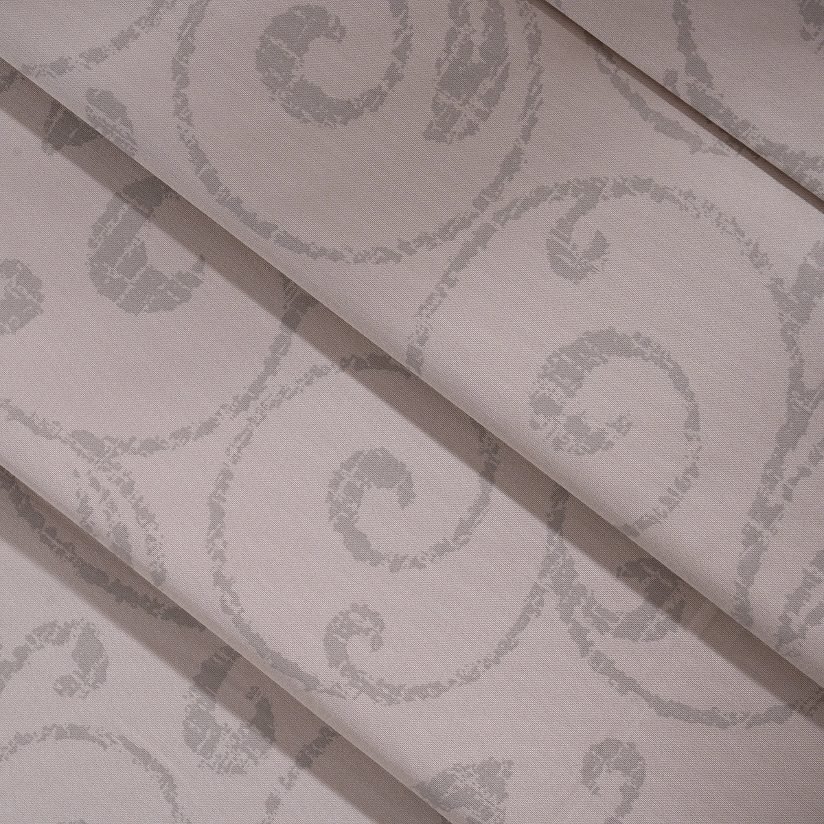 Classical Ornate Seamless Scroll Bed Sheet with Pillow Case Neutral