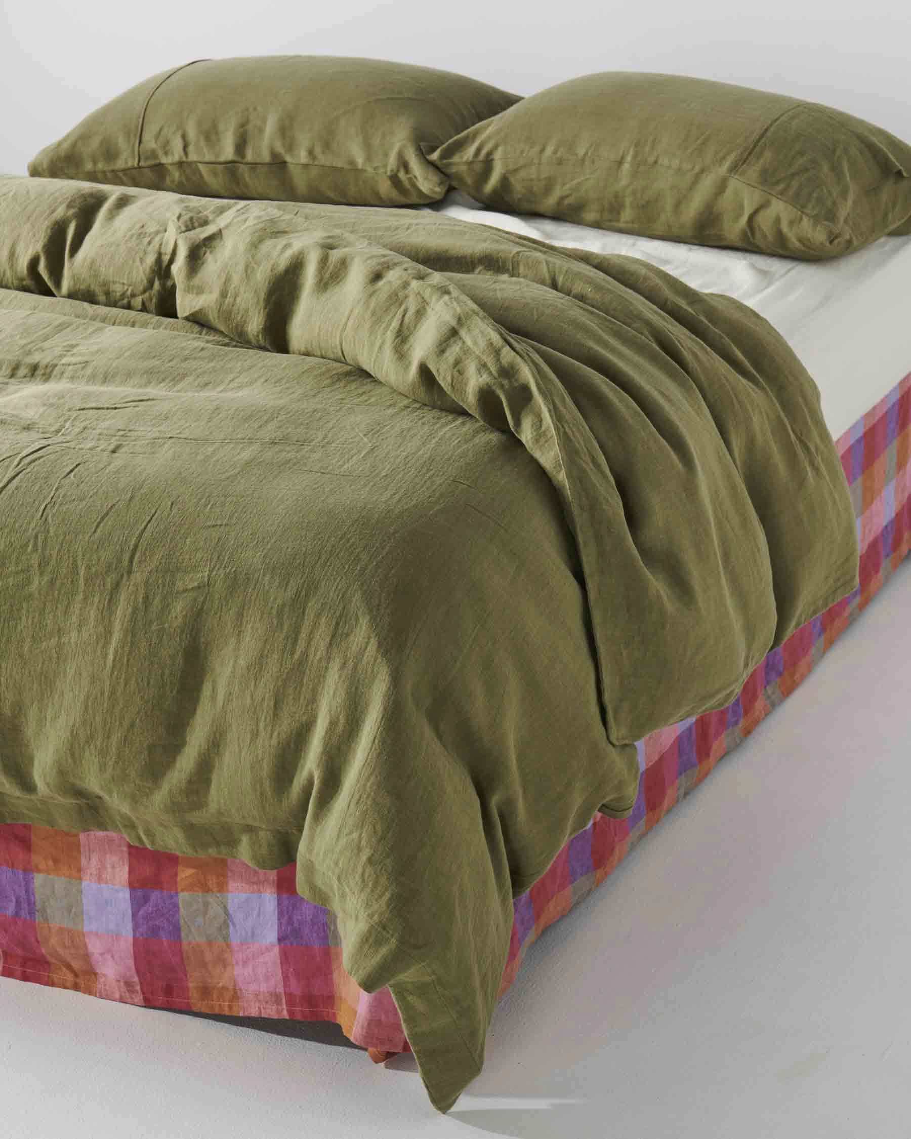 Cloud Dancer Linen Fitted Sheet (US)