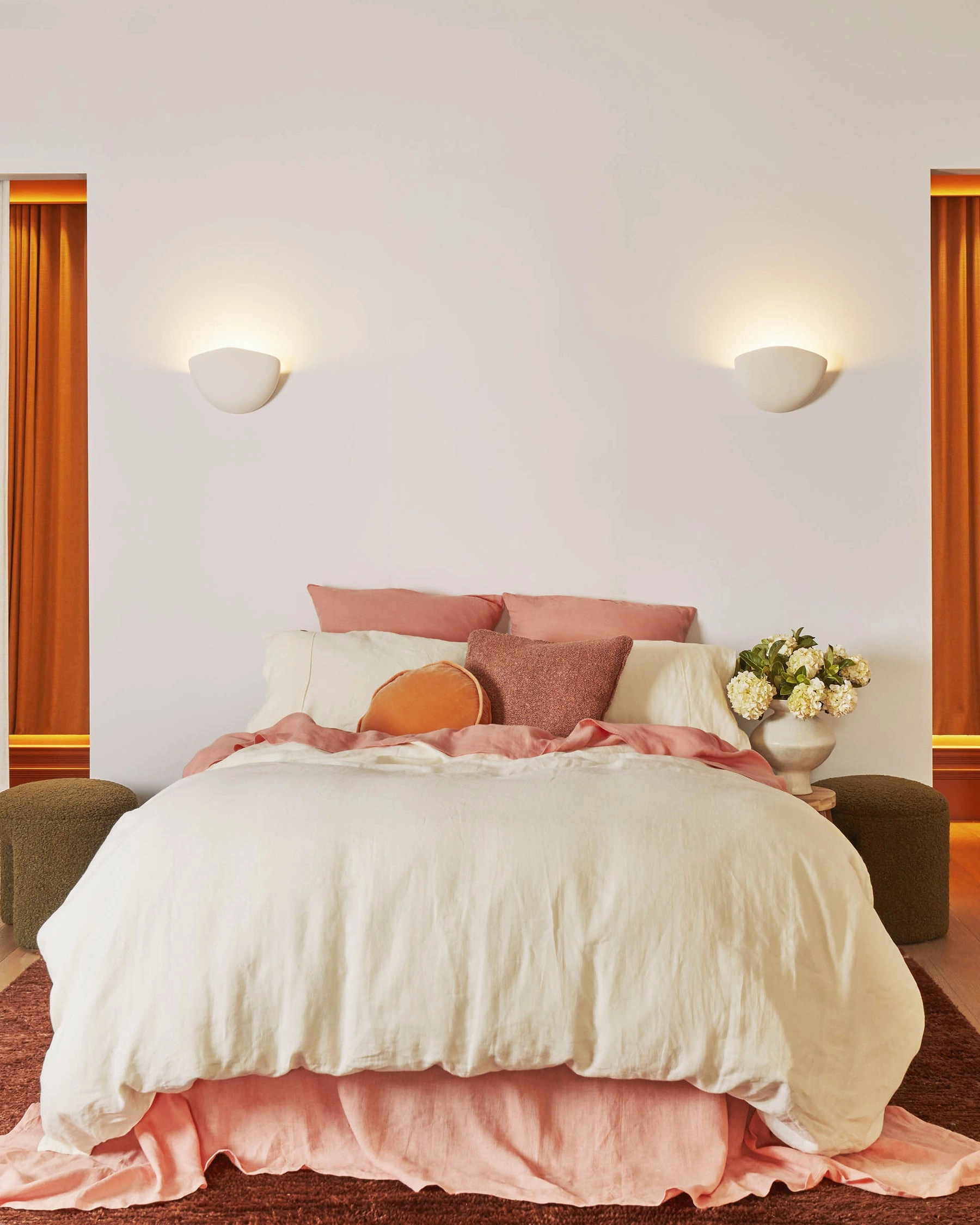Cloud Dancer Linen Pillowcases