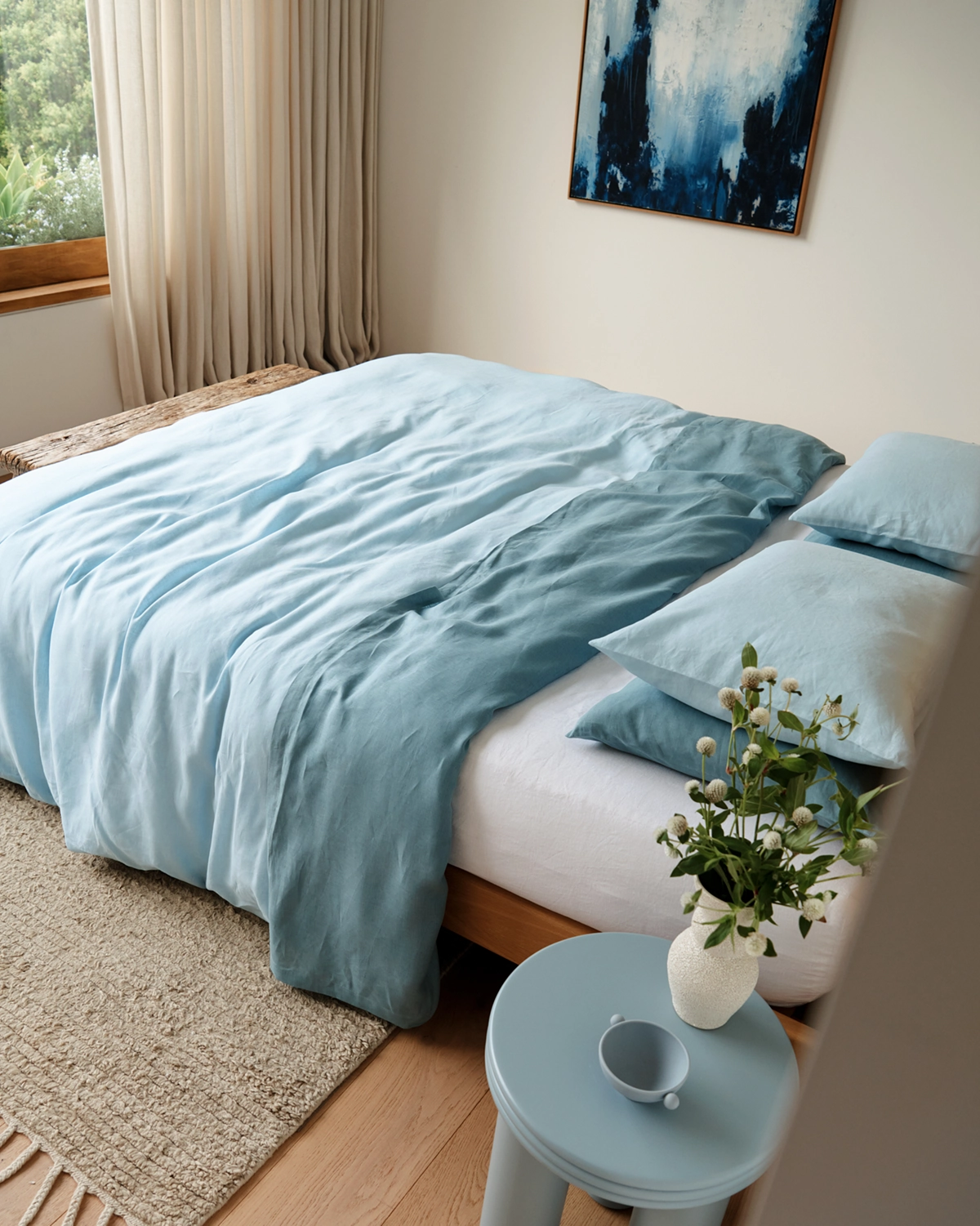 Coast 100% French Flax Linen King Pillowcases (Set of Two)