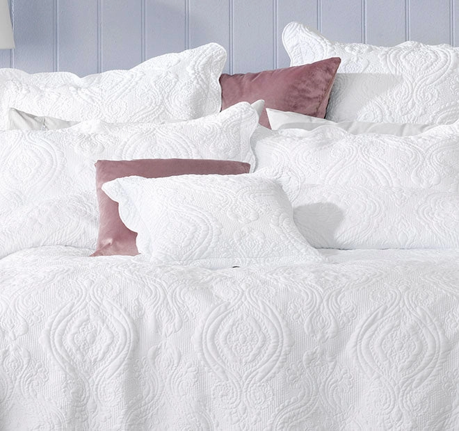 Cordelia Bedspread Set Range White