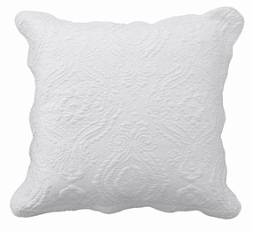 Cordelia White European Pillowcase by Bianca
