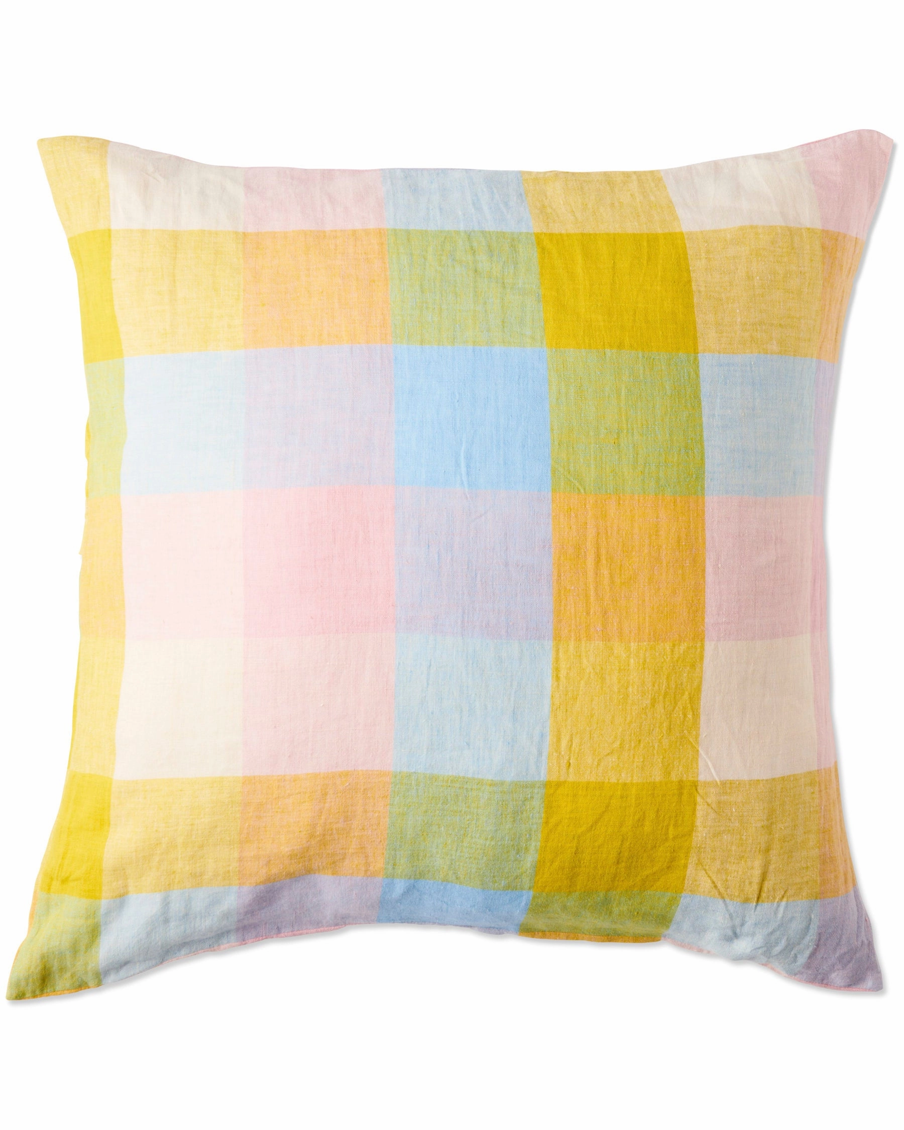 Corfu Tartan Linen European Pillowcases