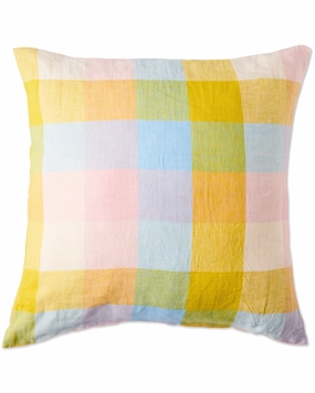 Corfu Tartan Linen European Pillowcases