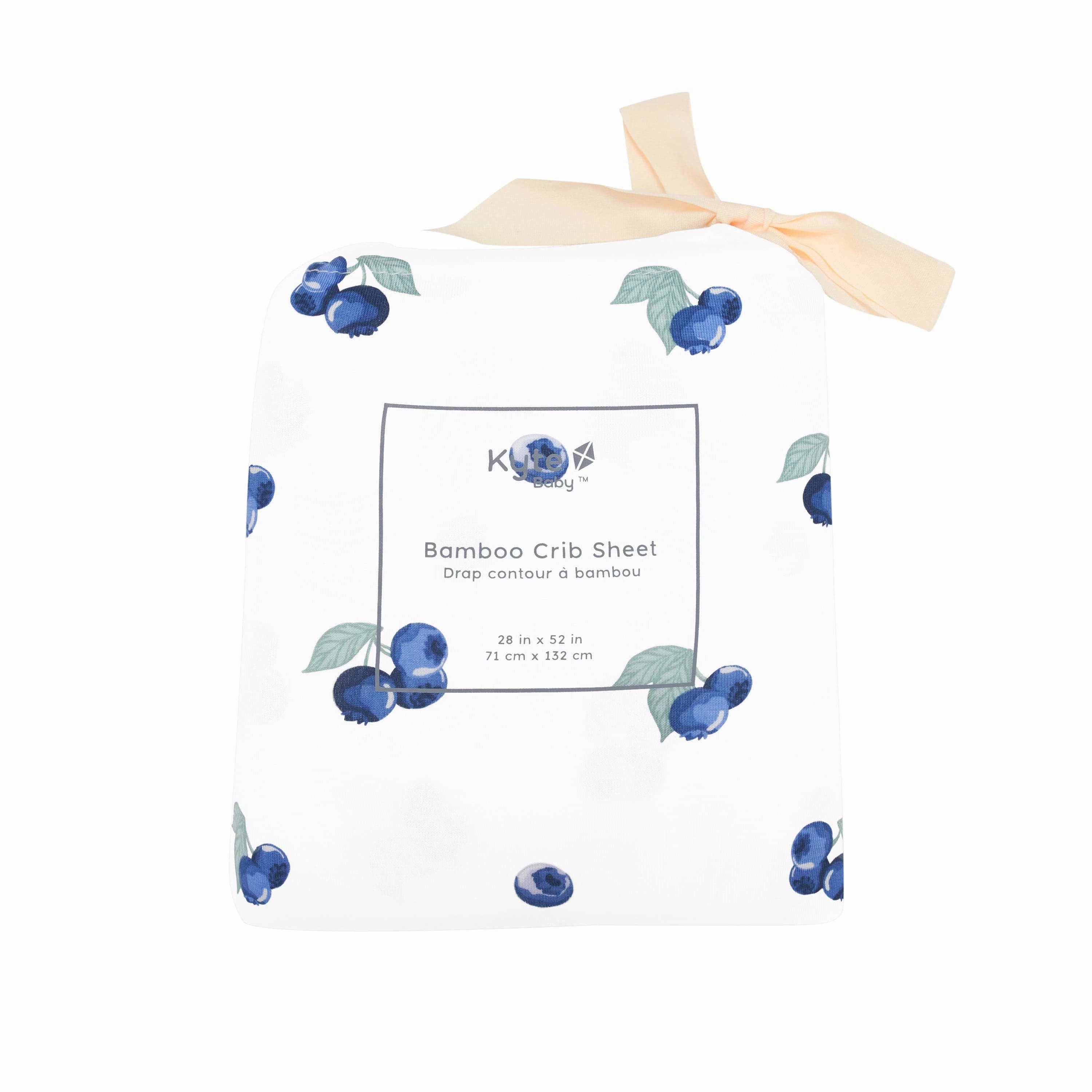 Crib Sheet in Blueberry