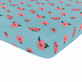 Crib Sheet in Hibiscus