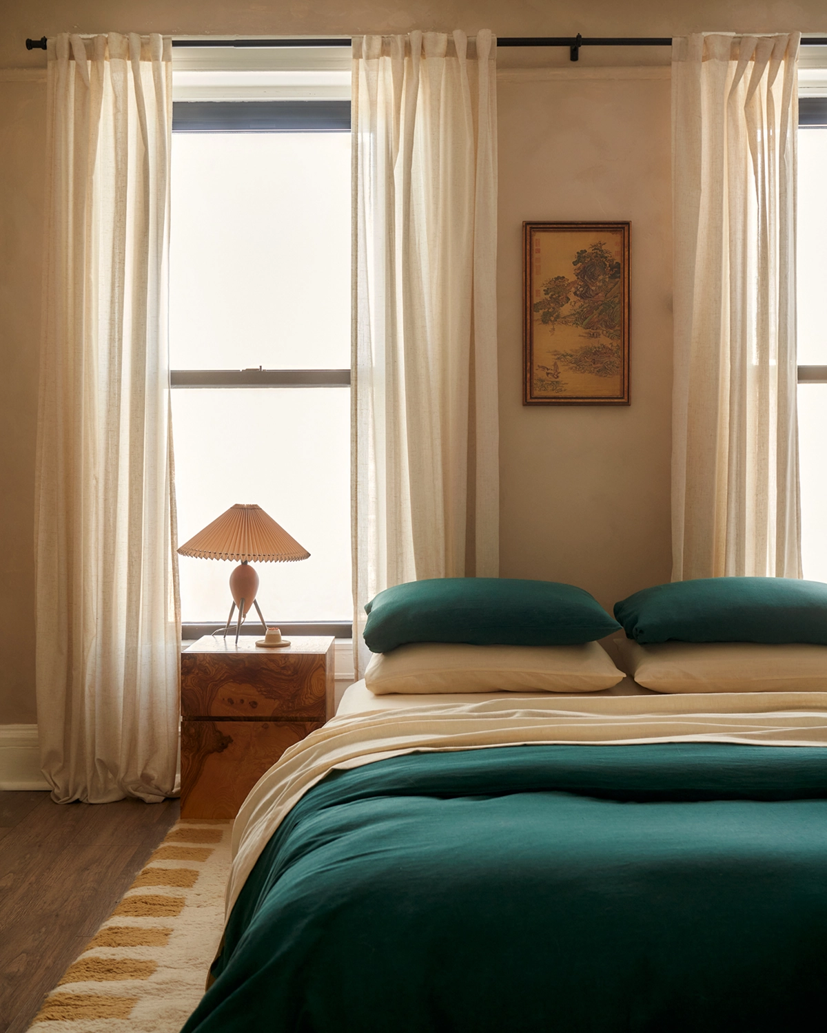 Crème 100% French Flax Linen King Pillowcases (Set of Two)