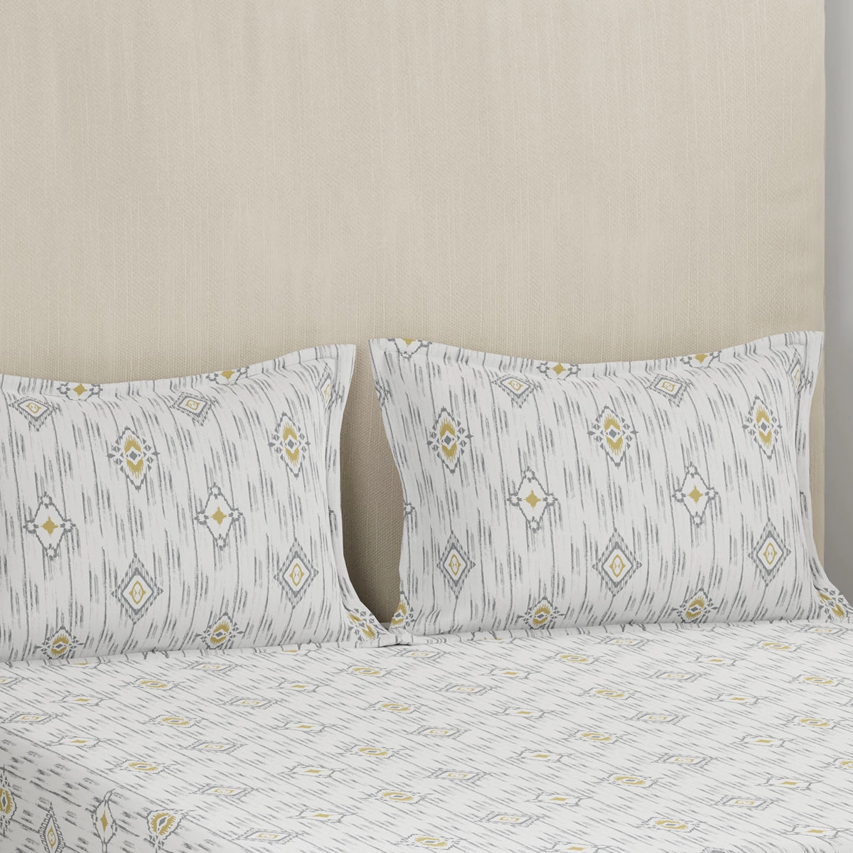 Eclectic Garden Stefani 100%Cotton Print Bed Sheet With Pillow Case