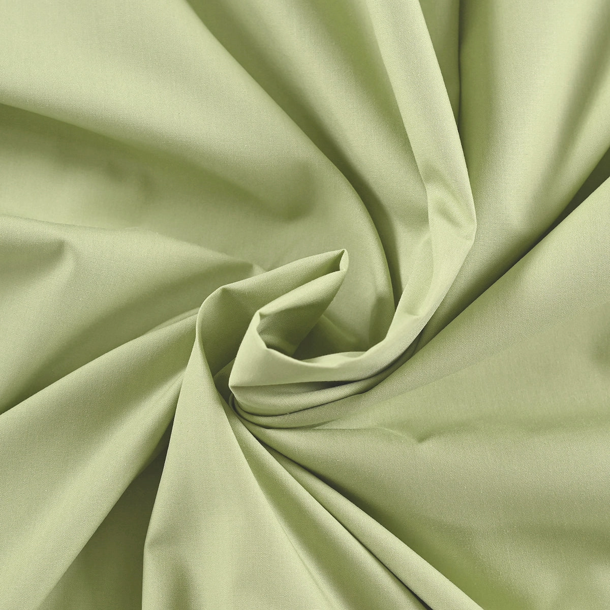 Eden Crisp & Light Weight 100% Cotton Solid Green Bed Sheet with Pillow Case