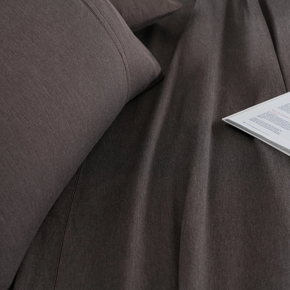 Emmie Made With Egyptian Cotton Ultra Soft Brown Bed Sheet