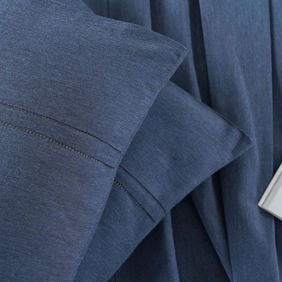 Emmie Made With Egyptian Cotton Ultra Soft Dark Blue Bed Sheet