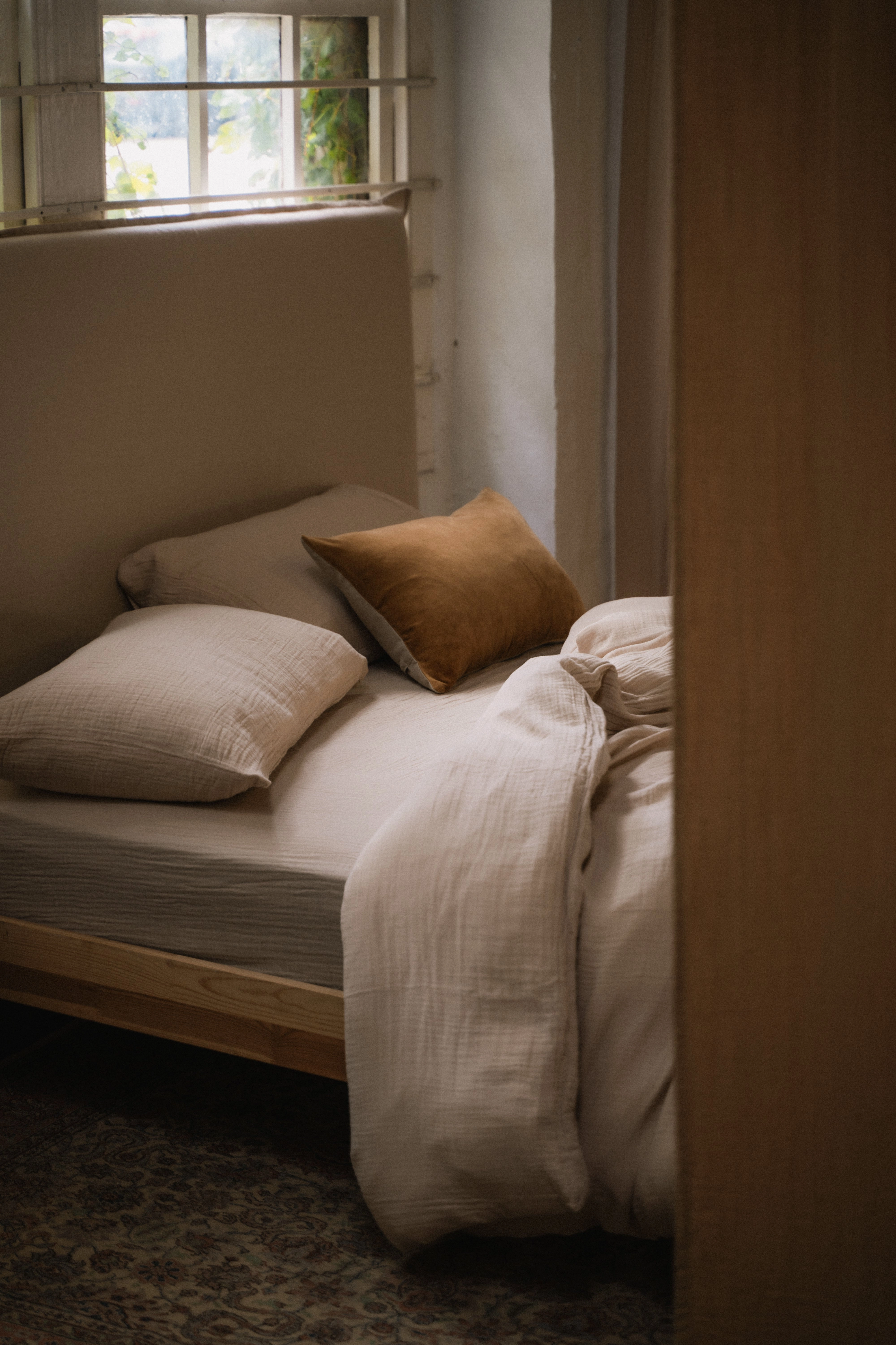 Enes Fitted Sheet | Clay