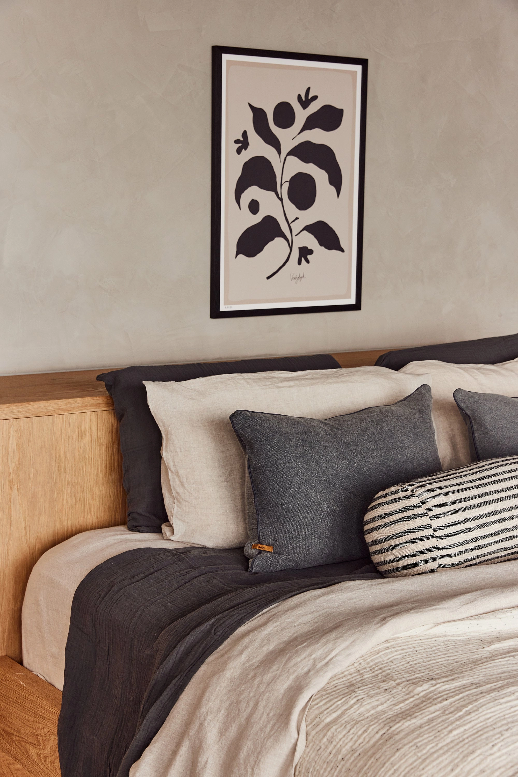 Enes Standard Pillowcases | Charcoal | Set of 2