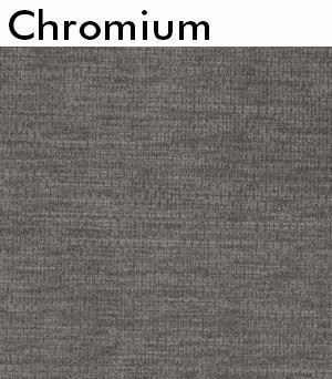 Everett Upholstered Bed EASTERN KING in CHROMIUM - CLEARANCE