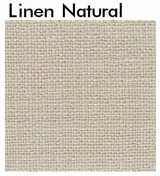 Everett Upholstered Bed QUEEN in LINEN NATURAL - CLEARANCE