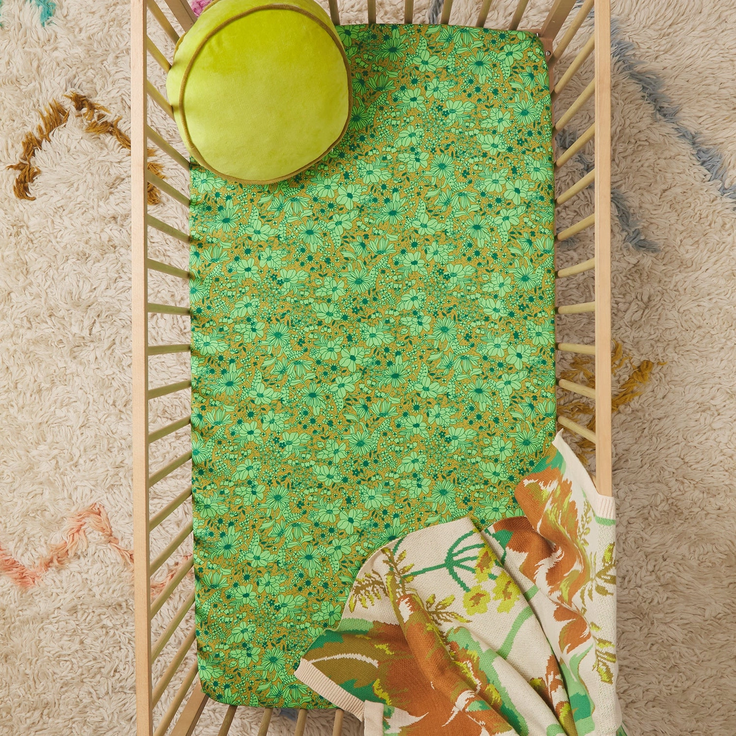 Evette Cotton Sheets - Olive