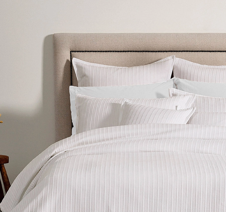 Evora Coverlet Set Range White