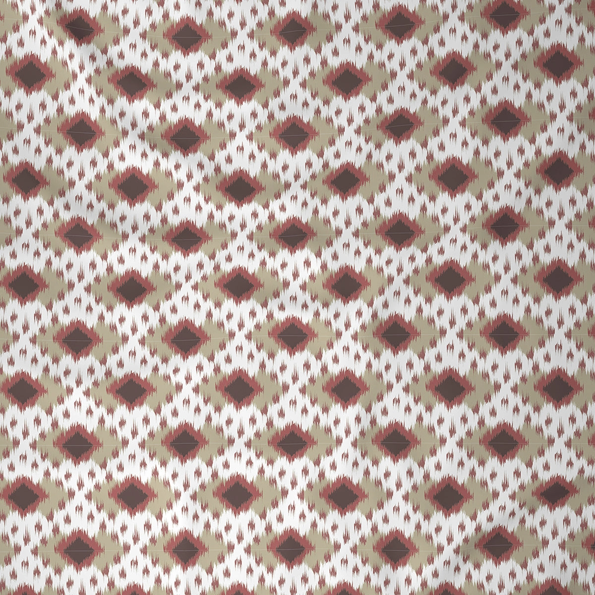 Florescence Arlen Print Red Fitted Sheet With Pillow Covers