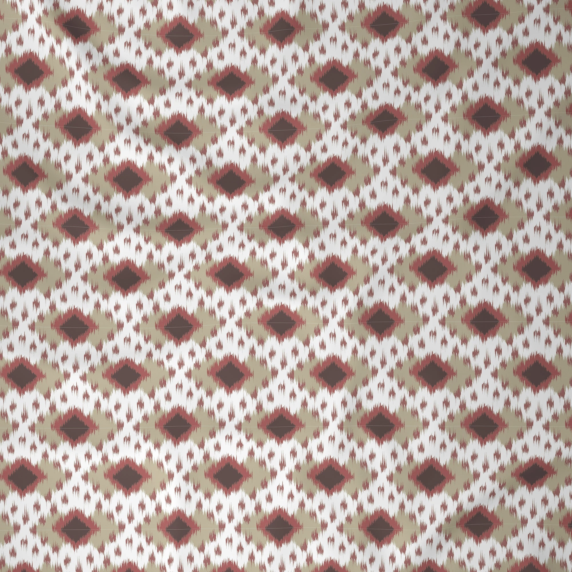 Florescence Arlen Printed 100% Cotton Red Bed Sheet with Pillow Case