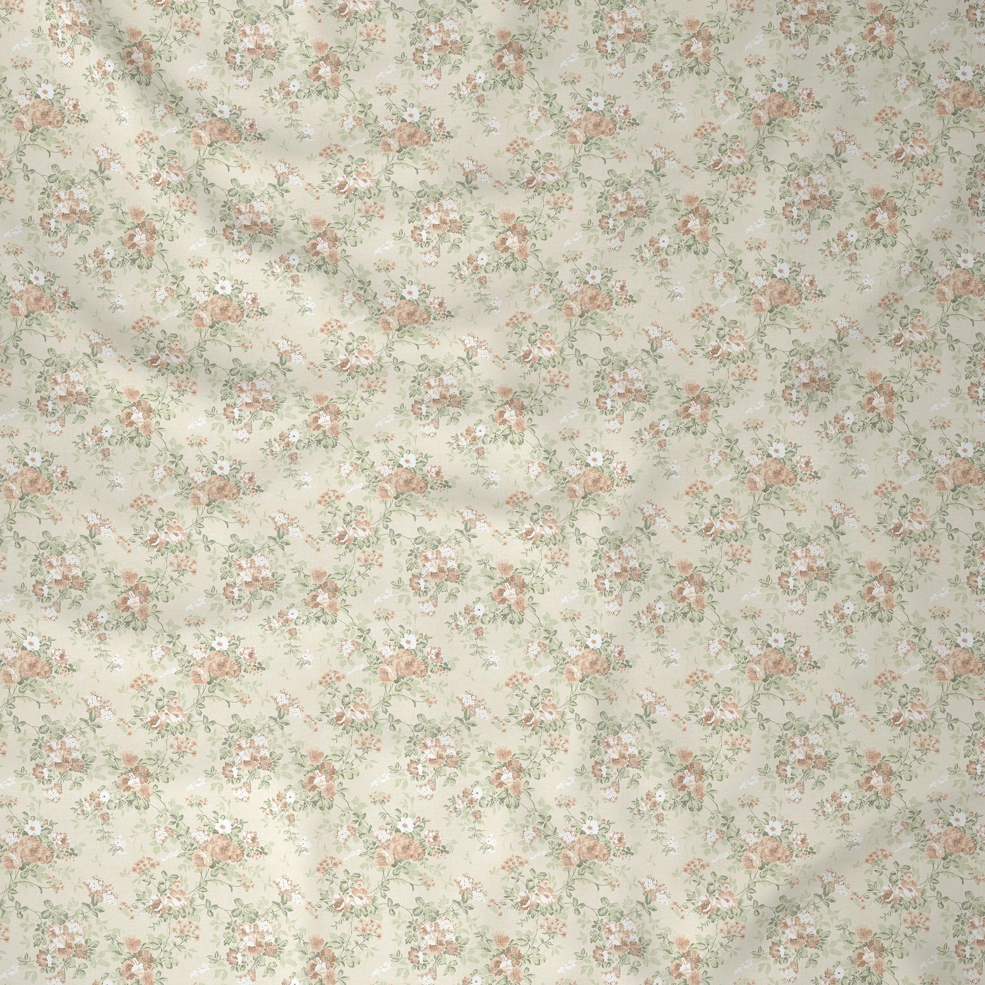 Florescence Denver Printed 100% Cotton Red Bed Sheet