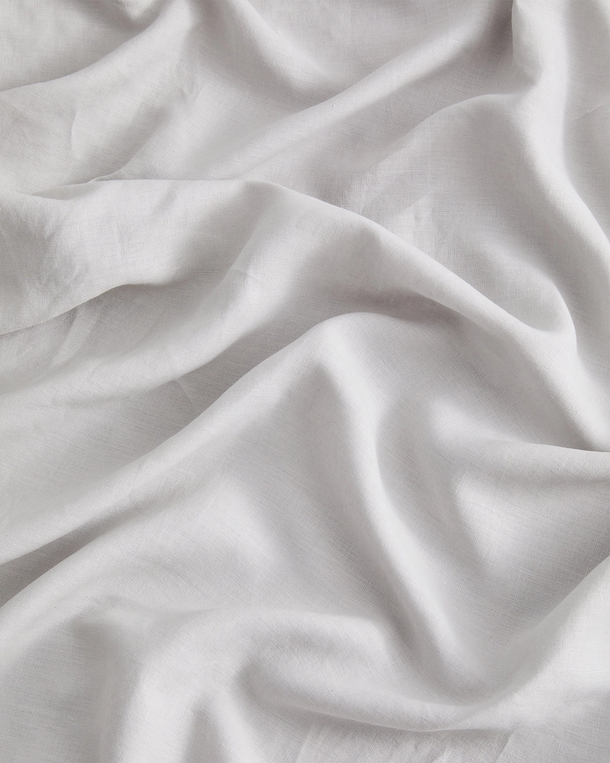 Fog 100% French Flax Linen Flat Sheet