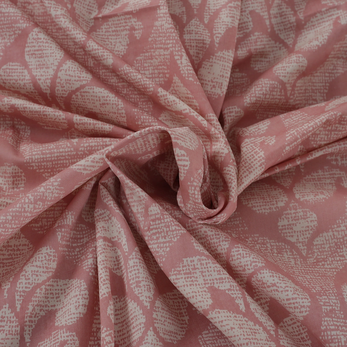 Folklore Transition Diamond Festivity Printed 100% Cotton Peach Ultra Soft Bed Sheet