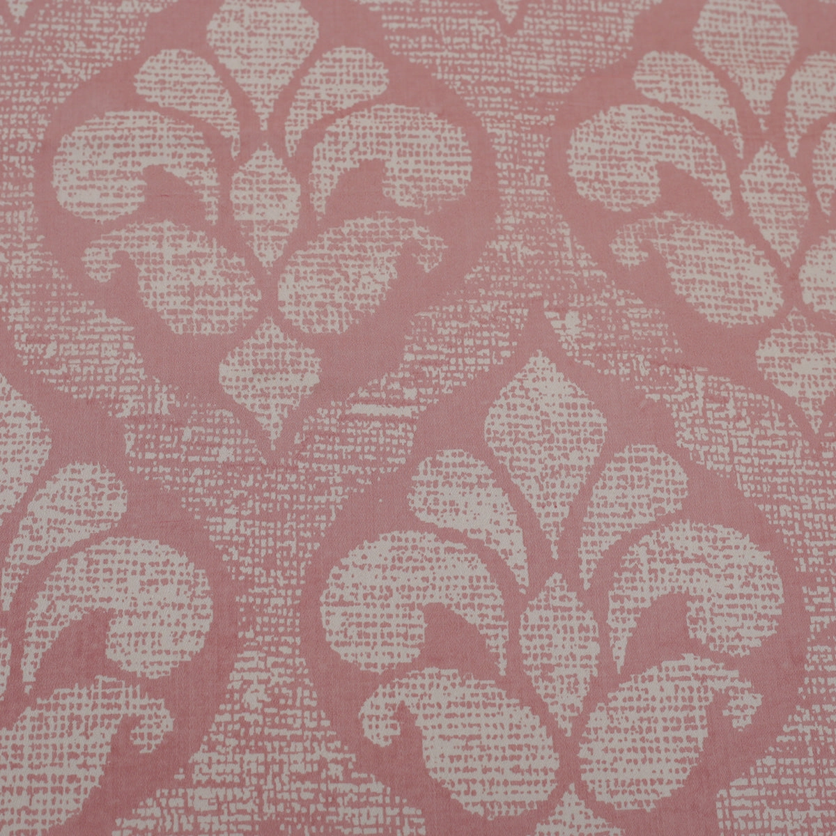 Folklore Transition Diamond Festivity Printed 100% Cotton Peach Ultra Soft Bed Sheet