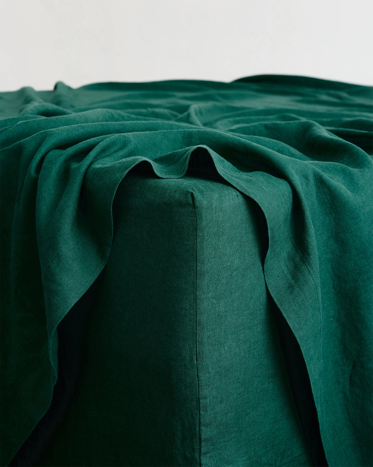 Forest 100% French Flax Linen Fitted Sheet