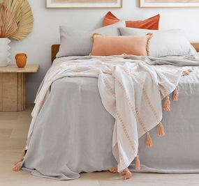 French Linen Mega Sheet Set Range Silver