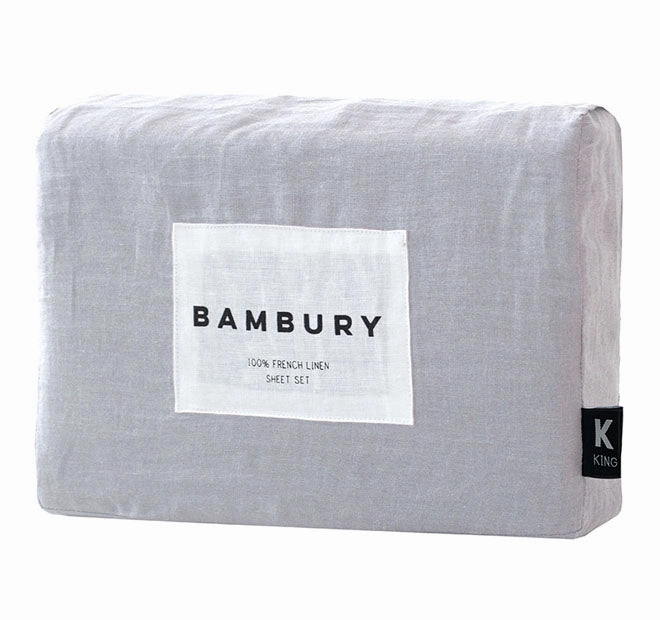 French Linen Mega Sheet Set Range Silver